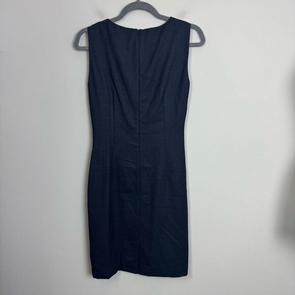 MAXMARA | Navy Sleeveless Dress Ruched Waist Detail Made in Italy Women’s Size M - Picture 6 of 7